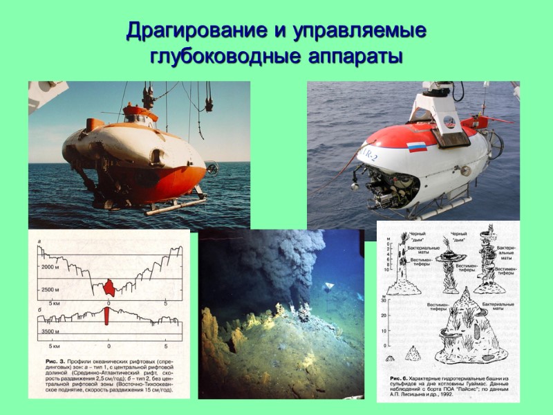 Драгирование и управляемые  глубоководные аппараты